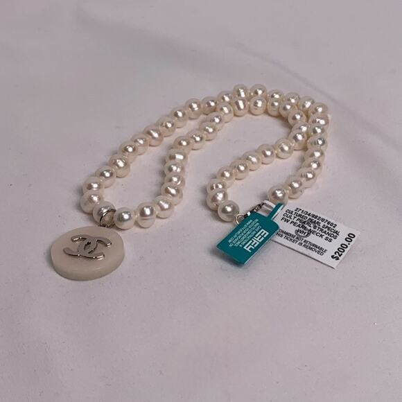 EFFY Cultured Freshwater Pearl 18" Necklace Chanel - Picture 10 of 10